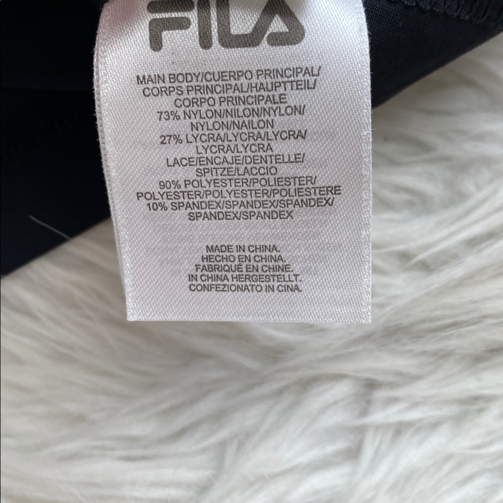Fila | Black Lace Tennis 2-Piece Set Tank Top & Athletic Skort - Picture 16 of 16